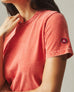 Women's Vintage Crew Tee - Mineral Wash Crimson